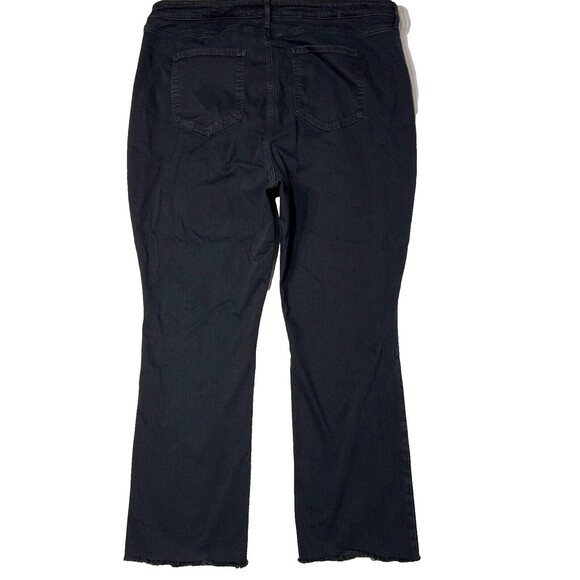 NYDJ Billie Mini Boot Black Jeans Raw Hem High Rise Lift Tuck Women's 20W (J2) - Picture 2 of 10